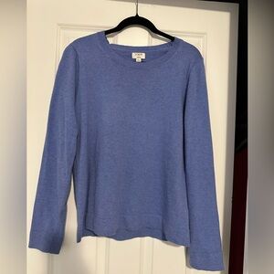 J. Crew Classic Blue Crew Neck Sweater